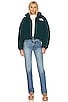 view 5 of 5 High Pile Nuptse Jacket in Ponderosa Green