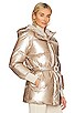 view 3 of 5 Luna Puffer Jacket in Gold Metalic