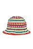 view 3 of 3 Tropicana Hat in Poppy Stripe
