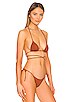 view 2 of 4 X REVOLVE Praia Long Cord Bikini Top in Coffee Bean
