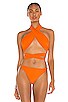 view 2 of 5 X REVOLVE Bianca Reversible Bikini Top in Burnt Orange & Mystic Black