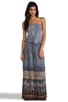 view 1 of 5 Tube Maxi Dress in Grey Print