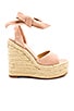 view 1 of 5 Barca Wedge in Blush Kid Suede