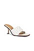 view 2 of 5 Olivia Sandal in White Sheep Nappa