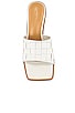 view 4 of 5 Olivia Sandal in White Sheep Nappa