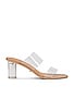 view 1 of 5 Sabelle Sandal in Clear Vynalite & Skin Capretto