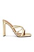 view 1 of 5 Fior Sandal in Gold Nappa Metallic