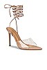 view 2 of 5 Mistique Heel in Clear Vinylite & Skin Capretto