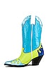 view 5 of 5 Western Boot in Turquoise & Apple
