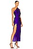 view 2 of 3 x REVOLVE Asymmetrical Draped Midi Dress in Violet