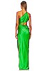view 4 of 4 x REVOLVE One Shoulder Cut Out Gown in Palm