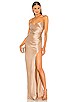 view 1 of 3 X REVOLVE Strappy Gathered Gown in Champagne