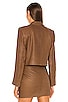 Leather Crop Blazer, view 4, click to view large image.