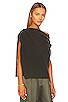 view 2 of 4 Asymmetrical Drape Sweater in Army