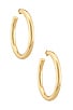 view 1 of 2 The Thick Hoop Earrings in Gold