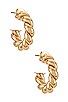 Zoya Hoop Earrings, view 1, click to view large image.