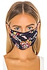 view 3 of 3 Protective Face Mask in Navy Boho Print