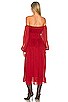 view 3 of 3 Luke Midi Dress in Deep Red