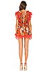 view 3 of 3 Amelia Dress in Orange Dahlia Floral