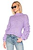 view 1 of 4 Chunky Sleeve Sweater in Lavender