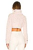 Topo Speckled Cropped Turtleneck, view 3 of 5, click to view large image.