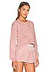 view 2 of 4 Green The Kelly Henley Sweatshirt in Rose Tie Dye