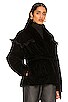 view 3 of 5 Juliet Velvet Puffer Coat in Black