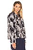 x REVOLVE Averly Faux Fur Coat on Grey & Black, view 2 of 4, click to view large image.