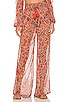 view 1 of 4 Tierra Pant in Peach Leopard Floral