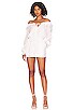 view 1 of 4 Brianna Embroidered Romper in White