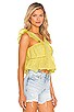 view 2 of 4 Brit Embroidered Top in Lemon Yellow