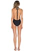 view 3 of 3 Nostalgia One Piece Swimsuit in Black