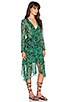 view 2 of 4 Scarf Skirt Gypsy Dress in Vintage Green Leaf