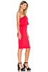 view 2 of 3 Viscose Stretch Strapless Dress in Poppy