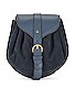 view 1 of 7 Paloma Ruched Convertible Crossbody in Orion Blue