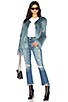 view 4 of 4 Unreal Dream Faux Fur Jacket in Teal