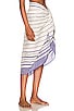 view 2 of 4 Aluna Organic Beach Wrap Sarong in Sapphire Organic