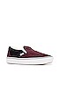 view 2 of 6 Comfycush Slip-On in Terry Deep Burgundy & White