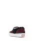 view 3 of 6 Comfycush Slip-On in Terry Deep Burgundy & White