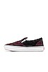 view 5 of 6 Comfycush Slip-On in Terry Deep Burgundy & White