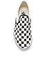 view 4 of 6 Classic Slip On in Black and White Checker & White