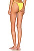 view 4 of 5 Reversible Marley Bikini Bottom in Lemon Granita Rib & Matte Lemon