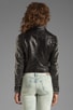 view 3 of 5 Aquarius Leather Embellished Jacket in Black & Silver