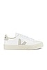 view 1 of 6 Campo Sneaker in Extra White & Natural Suede
