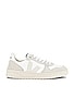 view 1 of 6 V-10 Sneaker in White, Natural & Pierre