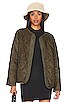 view 1 of 5 Marissa Reversible Quilted Sherpa Jacket in Army