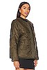 view 3 of 5 Marissa Reversible Quilted Sherpa Jacket in Army