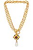 view 1 of 3 Emilia Necklace in Amethyst Quartz, Ruby Quartz, Citrine Quartz & Pearl