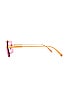 view 3 of 3 RECTANGLE 선글라스 in Gold & Fuchsia