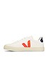 view 5 of 6 Campo Sneaker in Extra White, Orange, & Fluo Cobalt
